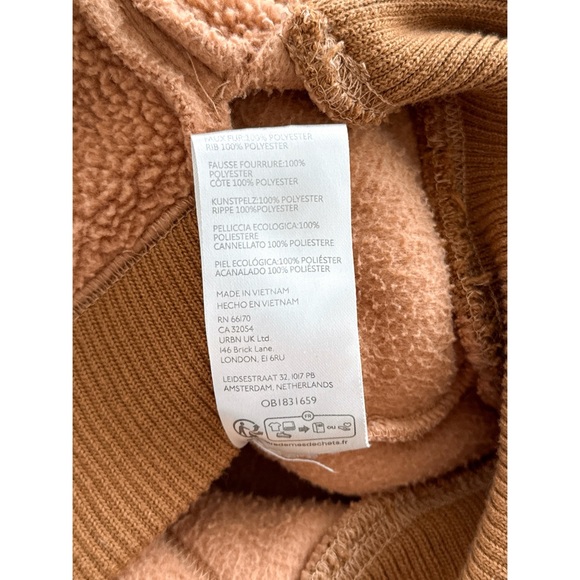 Free People We The Free Oversized Cozy Camden Sweatshirt Sherpa Relaxed Pullover - Picture 6 of 6